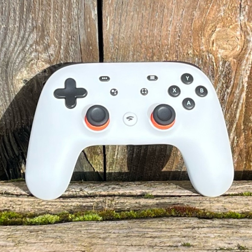 White Google Stadia Game Controller